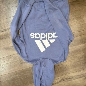 Adidas Lavender Hoodie with White Logo